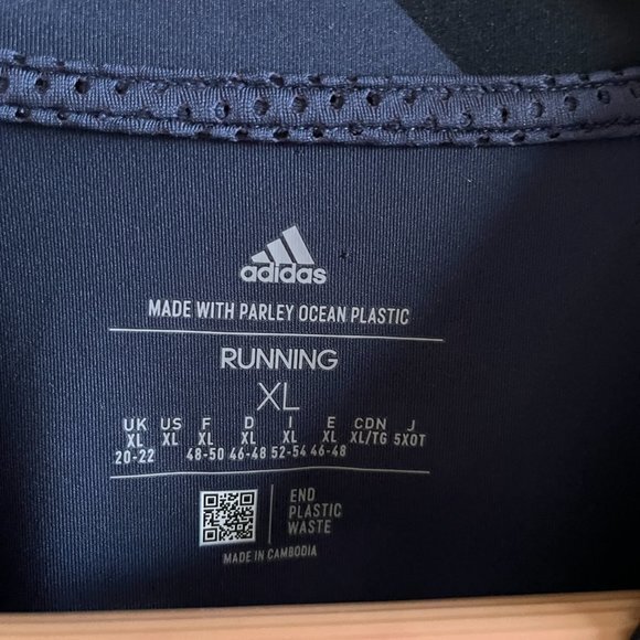 ADIDAS AEROREADY SHORT SLEEVE‎ ABSTRACT PRINTED CREWNECK RUNNING TOP WOMENS SZ S - Picture 3 of 6